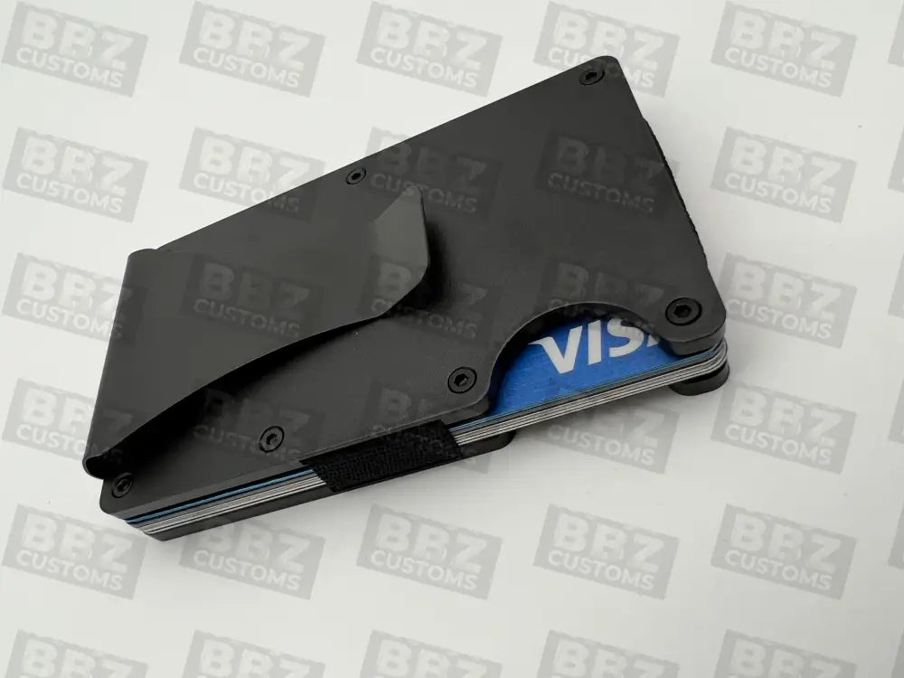 Metal Wallet With Money Clip (Outer Space)