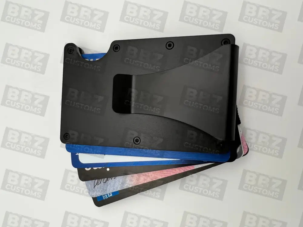 Metal Wallet With Money Clip (Outer Space)