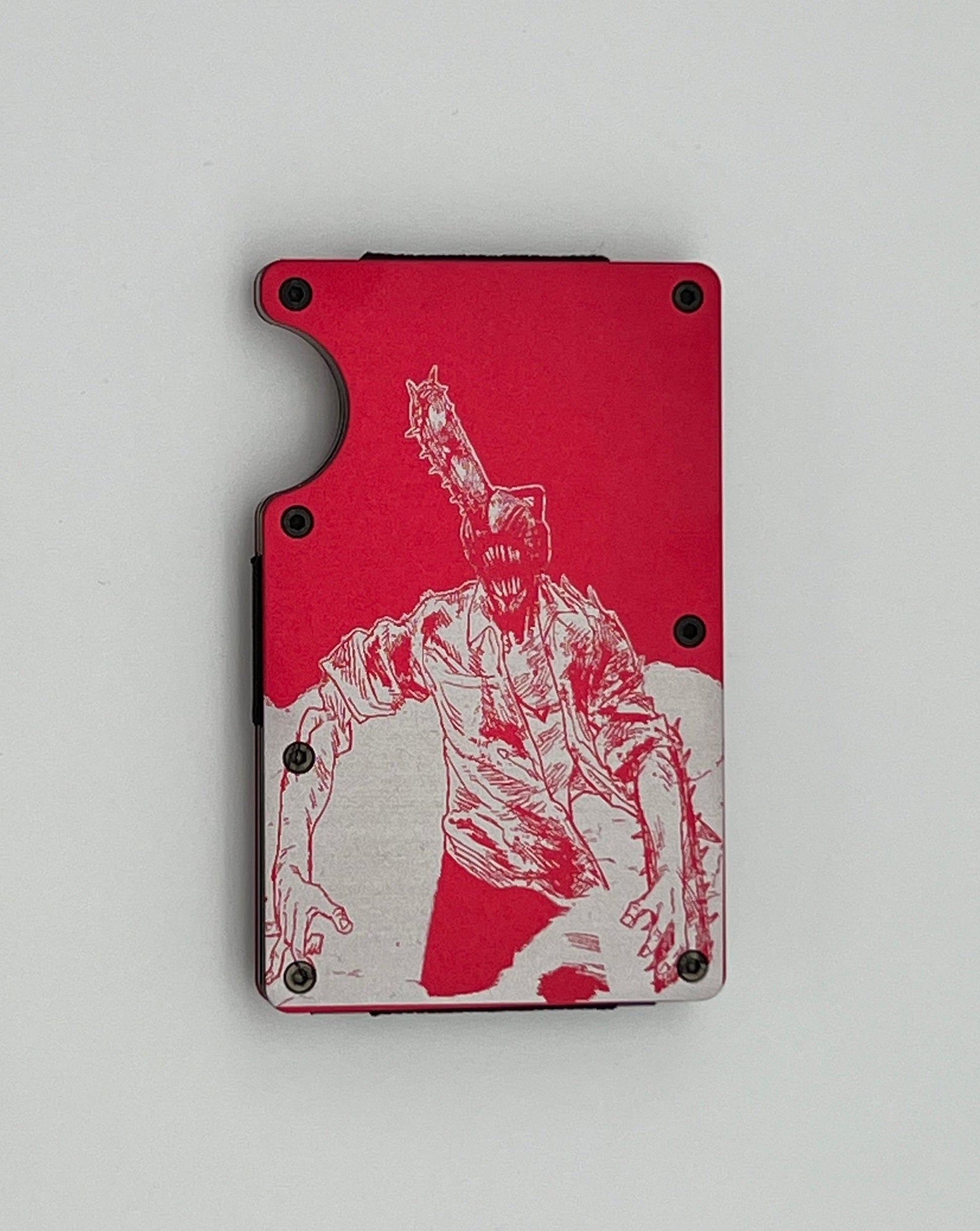 Wallet With Money Clip (Chainsaw Man) Red