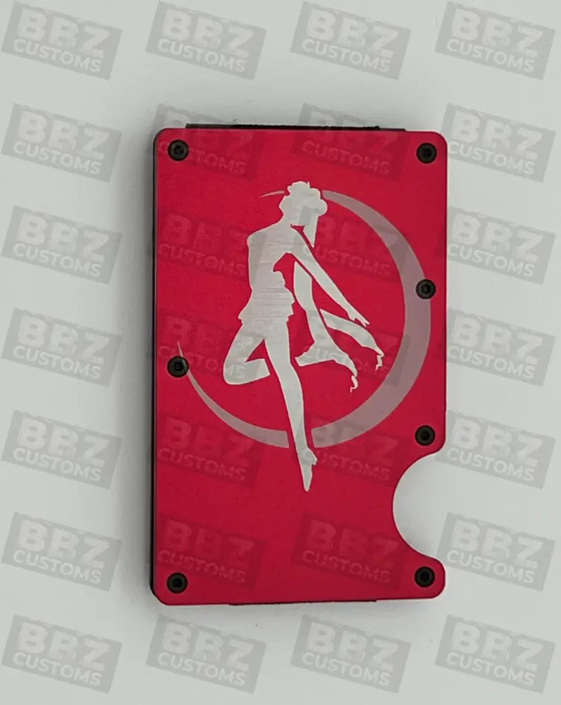 Metal Wallet With Money Clip (Sailor Moon) Red